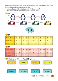 Sách - 100 Đề Kiểm Tra Toán Lớp 3 - Biên soạn theo chương trình GDPT mới - ndbooks