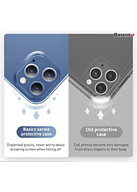 Ốp lưng trong suốt Baseus Simple Case dùng cho iPhone 12 mini / iPhone 12 / iPhone 12 Pro / iPhone 12 Promax (Ultra Slim, High Transparent, Soft TPU Silicone)_ Hàng Nhập Khẩu 