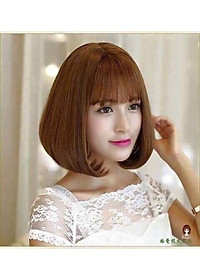  Tóc giả️️ nguyên đầu cúp víc ngắn cao cấp - Tặng lưới chùm tóc