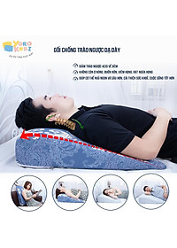 Gối chống trào ngược dạ dày Yorokobi cao 16cm-Gối thông minh 2 trong 1, chống lún, thư giãn vai gáy