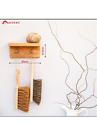 Kệ Treo Áo Khoác, Khăn, Đồ Dùng Gắn Tường Bằng Gỗ Thông, Kệ Gỗ Treo Tường Anzzar
