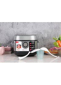 Nồi cơm cao tần Toshiba RC-18IP1PV - 1.8L - Lòng nồi dày 3mm chống dính, Công nghệ cao tần IH 1300W + nhiệt 3D, Chế độ điều chỉnh độ mềm của cơm, Hẹn giờ nấu- Hàng chính hãng, bảo hành 12 tháng