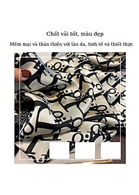 Khăn Lụa Dài Khăn Choàng Lụa Dáng Dài Đi Biển Hot Trend Họa Tiết Thanh Lịch Nhẹ Nhàng Size180x90 Quàng Cổ , Áo Choàng