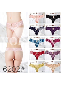 COMBO 10 QUẦN REN LỌT KHE 6202