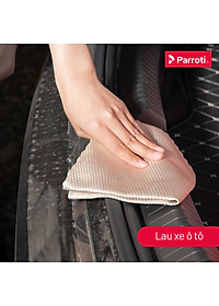 Combo 5 khăn lau đa năng siêu thấm hút, khăn size lớn (30x40 cm) khăn lau kính, ô tô, mặt bàn, bếp Parroti Fiber FB01
