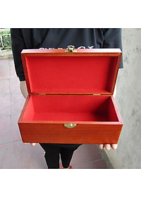 Hộp Đựng Trang Sức , Dấu Giám Đốc Gỗ Tự Nhiên Lót Nhung Đỏ Chính Hãng TOKDODO