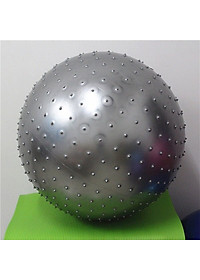 Bóng tập yoga có gai đường kính 75cm chịu lực 200kg(tặng bơm Bóng)