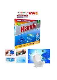 Viên tẩy sạch và làm thơm xanh Hando 3 viên Value Pack