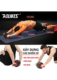 Con lăn tập bụng cao cấp AB Roller AOLIKES A-SW800 có lò xo trợ lực
