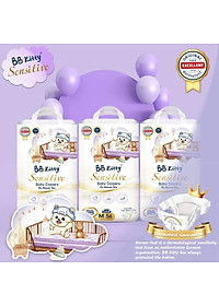 [L50]Tã/Bỉm Dán  BB KITTY SENSITIVE dành cho da Nhạy Cảm size L 50 miếng/ 09 - 14 kg mẫu mới