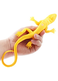 Hộp đồ chơi Tắc Kè Hoa giả Safari hoang dã 16 chi tiết (15~22 cm) mô hình trang trí có còi cao su dẻo dùng để troll bạn
