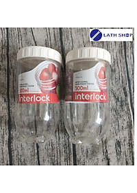 Bộ 2 Hộp đựng thực phẩm Lock&Lock Interlock INL203S2 (500ml) - Hàng chính hãng