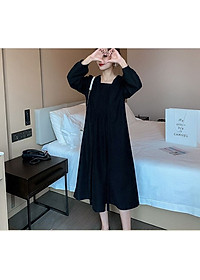 Váy Bầu Công Sở Thu Đông Azuno AZ1811 Chất Liệu Nhung Ép Cao Cấp Mẫu Mới