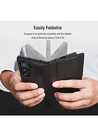 Bao Da dành cho Samsung Galaxy Z Fold 7 / Z Fold 6 hiệu Nillkin Aoge Leather Cao Cấp - Hàng nhập khẩu