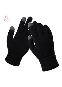 Găng Tay Cảm Ứng, Bao Tay Phượt Du Lịch Dã Ngoại Cao Cấp Dành Cho Cả Nam Và Nữ MÀU ĐEN