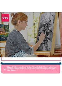 Giấy Vẽ Chuyên Dụng Deli 265X380Mm - 110/160/180Gsm, 20 Tờ - 1 Quyển - 73607/73611/73613