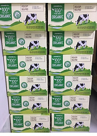 Thùng 48 Hộp Sữa Tươi Tiệt Trùng Vinamilk 100% Organic Không Đường 12 lốcx180ml-Mẫu mã mới