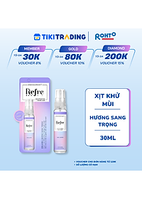 Xịt Khử Mùi Dưỡng Trắng Hương Nước Hoa Refre Whitening Deluxe Hương Sang Trọng (30ml)