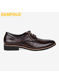 Giày Tây Nam Da Bò SUNPOLO SPH286 - Nâu Cafe, Nâu Bò