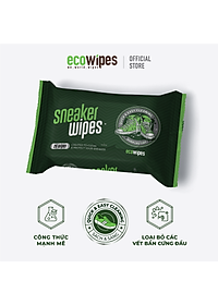 Khăn giấy ướt lau giày siêu sạch Sneaker Wipes hương quế tạo bọt tự tan làm sạch nhanh chóng mang đi tiện lợi
