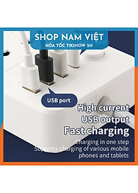 Ổ Cắm Điện Có Cổng Type-C, Công Tắc Riêng, Chịu Tải 3000W