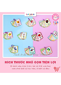 Thẻ học thông minh Mini Flashcard song ngữ Anh - Việt nhiều chủ đề cho bé - Thương hiệu Lalala baby