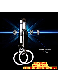 Móc khoá KHẮC TÊN SDT xoay đa năng 5in1 móc chìa khóa xoay Spinner thép ko gỉ A79