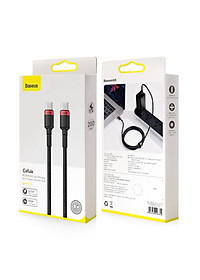 Cáp Sạc Nhanh Cafule 100W Dài 2M, Quick Charge 3.0 Kết Nối Type-C To Type-C Cho Điện Thoại Hàng Chính Hãng Baseus