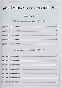 Combo Sách - Đề kiểm tra Tiếng Việt 2 học kì I + II