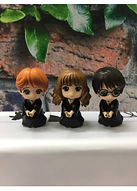 Bộ Sưu Tập Mô hình để bàn 6 nhân vật Harry Potter phong cách Chibi siêu đáng yêu, cao 9-10cm, cử động được khớp tay-Dru-hàng chính hãng 