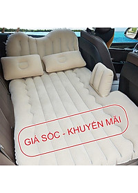 Giường hơi ô tô cao cấp - Đệm hơi ô tô chân rời bao gồm bơm điện, gối, miếng vá dự phòng