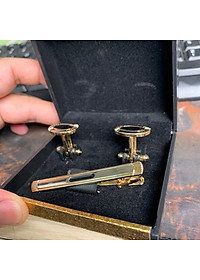 Kẹp Cavat nam cao cấp hộp gồm kẹp cà vạt và hai khuy áo măng set GiangPKC 2022