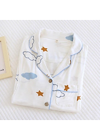 Đồ Bộ Bầu Cho Con Bú, Pijama sau sinh Cho Mẹ AZ89 Chất Liệu Cotton Co Giãn Hàng Cao Cấp Mặc Hè Thu