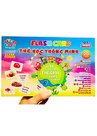 bộ thẻ học thông minh cho bé từ 0 đến 3 tuổi, Bộ Thẻ Học Thông Minh Flashcard Song Ngữ Cho Bé - Hàng Chính Hãng