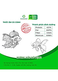 Thức ăn Cá Bột, Cá Thủy Sinh GREENABC - Protein 40 giúp tăng size, tăng màu - Hộp 200g