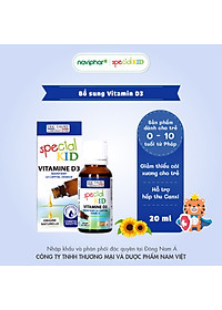 TPBVSK Special Kid Vitamine D3 - Xương răng chắc khỏe, cơ thể cứng cáp (20ml) [Siro – Nhập khẩu Pháp]