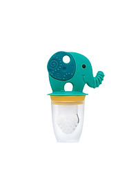 Túi nhai ăn dặm chống hóc silicon kèm gặm nướu và nắp làm kem cho bé Marcus & Marcus, từ 6 tháng - Ollie