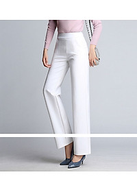 1 Quần tây công sở ống suông rộng, ống đứng, dạng cullotes sang trọng, nữ tính