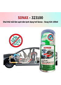 Chai khử mùi làm sạch dàn lạnh dạng hơi Sonax Car A/C Cleaner 100ml 323100