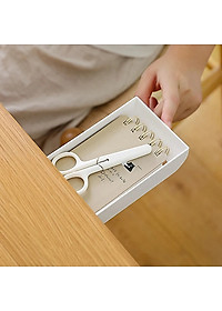 Hộc Ngăn Kéo Bàn Mini Có Keo Dán Để Văn Phòng Phẩm, Lưu Trữ Đồ Tiện Ích - Hàng Chính Hãng 