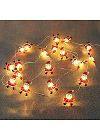 Dây Đèn Led 20 Bóng Họa Tiết Ông Già Noel Dài 2M