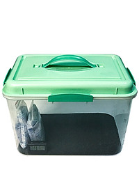 Combo hộp chống ẩm máy ảnh 10 lít (ẩm kế điện tử, 200g hạt hút ẩm xanh, tặng mút xốp) - Hàng chính hãng