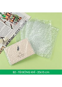 B2 - 20x15 cm - 25 Túi bóng khí chống sốc đóng hàng - Túi gói hàng, bọc chống sốc, xốp chống sốc