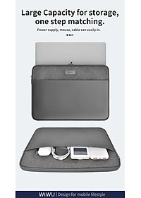Túi Chống Sốc WiWU Minimalist Sleeve Dùng Cho Laptop Chống Thấm Nước - Hàng Chính Hãng