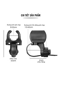Kẹp Đèn Pin Xe Đạp, Kẹp Giữ Đèn Pin Gắn Ghi Đông Cho Xe Đạp Thể Thaom Leo Núi Lắp Đặt Dễ Dàng Mai Lee