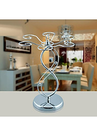 Giá Treo Ly Uống Rượu Vang Cao Cấp Inox 304 Bền Đẹp Để Bàn Trong Gia Đình Mã KT05