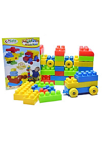 Đồ Chơi Xếp Hình Mầm Non Sato (72 Chi Tiết)