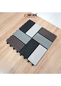 Vỉ Nhựa Lót Sàn Cao Cấp Thương Hiệu ANKAN Bốn Màu Đan Xen, Vỉ Gỗ Nhựa Ngoài Trời, Vỉ Nhựa Lót Sàn Ban Công, Lót Sàn Nhà, Trang Trí Sân Vườn, Lót Sàn Nhà Tắm, Trang Trí Hồ Bơi, Tiệm Spa, (1 vỉ)