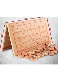 [GỖ TỰ NHIÊN CAO CẤP] Bộ cờ tướng gỗ sồi cao cấp kích thước 40 x 35cm, Bộ cờ tướng cao cấp khắc nét tinh xảo có bàn là hộp đựng gấp gọn - Hàng chính hãng D Danido