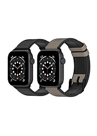 Dây đồng hồ SwitchEasy Hybrid Silicone-Leather Dành Cho Apple Watch Series 1-7/SE - Hàng chính hãng
